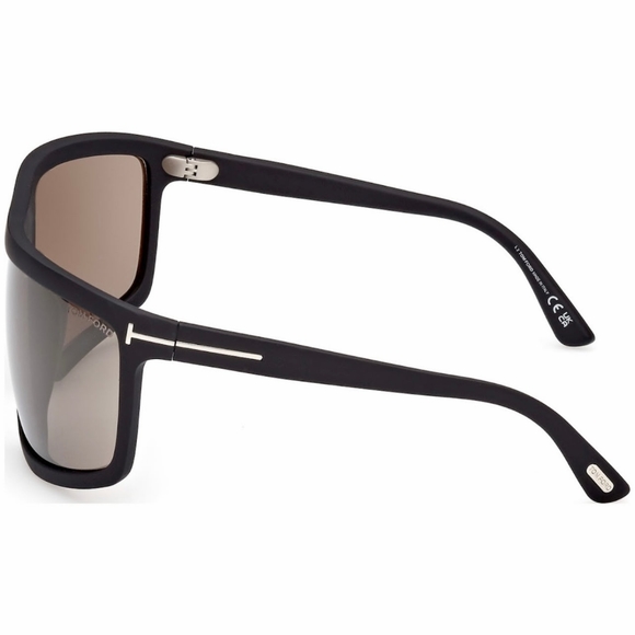 NEW TOM FORD FT1066 UNISEX SHIELD SUNGLASSES TOM FORD CLINT-02 FT1066/S 02L - Picture 6 of 8